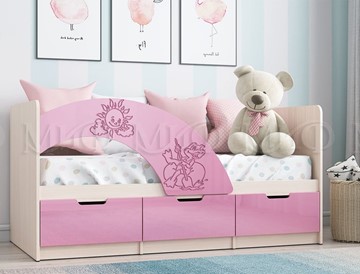 Кровать с бортиками Юниор-3, Розовый металлик в Норильске