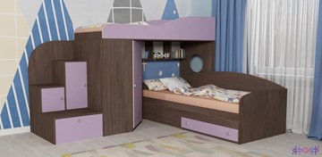 Детская кровать-шкаф Кадет-2, корпус Бодего, фасад Ирис в Норильске