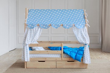 Кровать детская Домик с ящиками, без покраски в Норильске