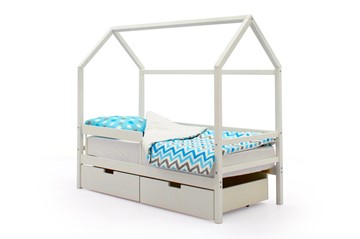 Детская кровать-домик Svogen белый в Норильске