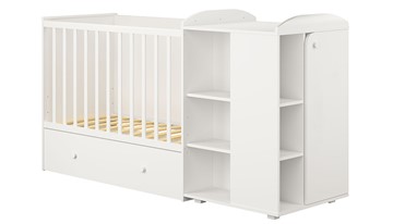 Кровать-трансформер детская с комодом POLINI Kids Ameli 800 Белый, серия AMELI в Норильске