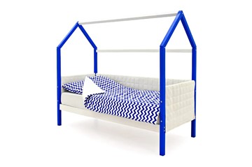 Кровать-домик в детскую «Svogen сине-белый» мягкая в Красноярске