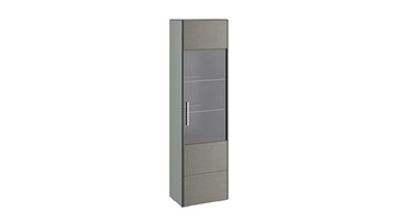 Одностворчатый шкаф Наоми для посуды, цвет Фон серый, Джут ТД-208.07.25 в Норильске