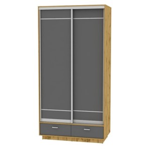 Шкаф 2-дверный Весенний HK3, 2385х1200х600 (D1D1), ДВ-Графит в Норильске