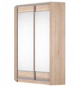 Шкаф угловой Аларти (YA-230х1250(602) (2) Вар. 5; двери D2+D2), с зеркалом в Норильске