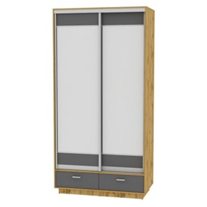 Шкаф 2-дверный Весенний HK3, 2385х1200х600 (D2D2), ДВ-Графит в Норильске