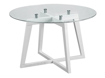 Стеклянный столик Мебелик Рилле-445 (белый) в Красноярске