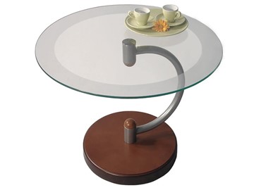 Стеклянный столик Дуэт 13Н (металлик средне-коричневый) в Норильске