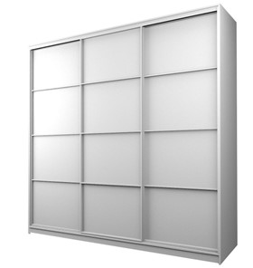 Шкаф 3-х дверный MAX МШ-23-6-24-111, Профиль Белый/Цвет Белый в Норильске