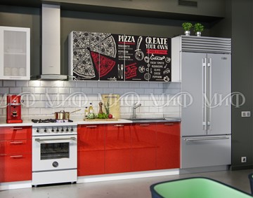 Гарнитур на кухню фотопечать Пицца 2,0 в Норильске