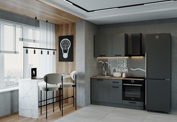 Модульный кухонный гарнитур Антрацит-1600 в Норильске