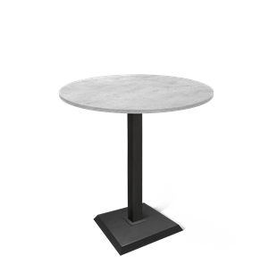 Круглый стол на кухню SHT-TU5-BS2/H110 / SHT-TT 90 ЛДСП (бетон чикаго светло-серый/черный) в Красноярске