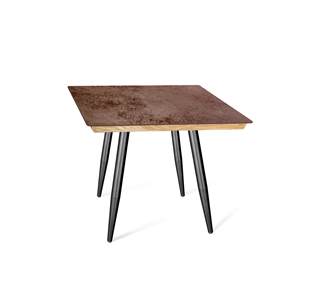 Керамический кухонный стол SHT-TU14 (4 шт.)/ТT8 60/60 (черный муар/прозрачный лак/коричневая сепия) в Норильске
