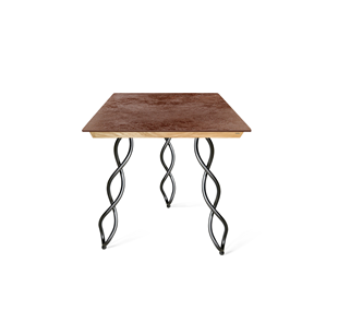 Керамический кухонный стол SHT-TU17 (3 шт.)/ТT8 60/60 (черный муар/прозрачный лак/коричневая сепия) в Норильске