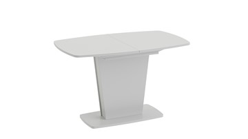 Кухонный стол раздвижной Честер тип 2, цвет Белый/Стекло белый глянец в Норильске