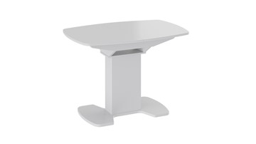 Стеклянный обеденный стол Портофино (СМ(ТД)-105.01.11(1)), цвет  Белый глянец/Стекло белое в Норильске