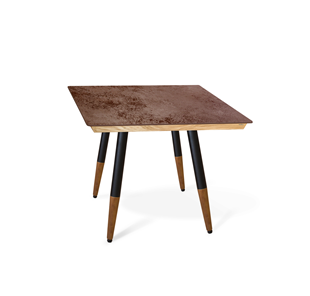 Керамический обеденный стол SHT-TU12 (4 шт.)/ТT8 60/60 (черный/темный орех/прозрачный лак/коричневая сепия) в Норильске