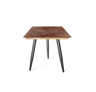 Керамический кухонный стол SHT-TU14 (3 шт.)/ТT8 60/60 (черный муар/прозрачный лак/коричневая сепия) в Норильске