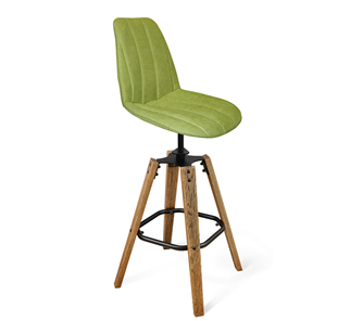 Барный стул SHT-ST29-C1/S93 (оливковый/брашированный коричневый/черный муар) в Норильске
