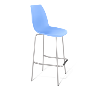 Барный стул SHT-ST29/S29 (голубой pan 278/хром лак) в Норильске