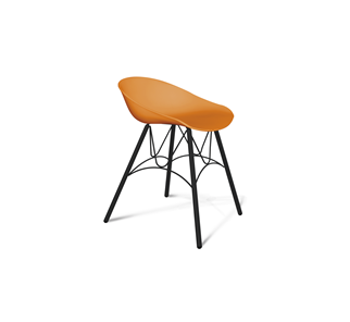 Кухонный стул SHT-ST19/S100 (оранжевый/черный муар) в Норильске