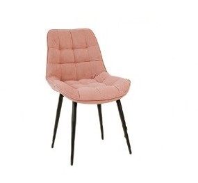 Обеденный стул Brendoss Комфорт розовый черные ножки в Красноярске
