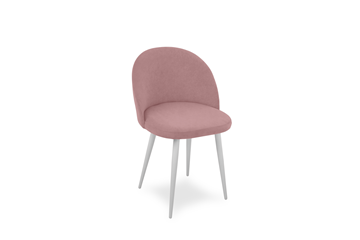 Обеденный стул Лайт розовый белые ножки в Красноярске