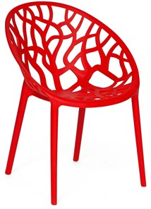 Кухонное кресло BUSH (mod.017) пластик 60*58,5*80 красный, арт.11726 в Красноярске