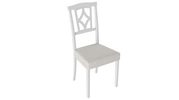 Обеденный стул Сити 3 (Белый матовый/тк № 110) в Норильске