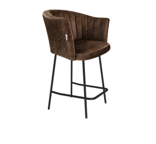 Полубарный стул SHT-ST42-1 / SHT-S29P-1 (кофейный трюфель/черный муар) в Норильске