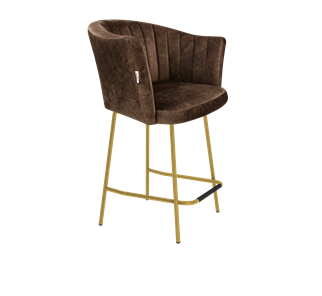 Полубарный стул SHT-ST42-1 / SHT-S29P-1 (кофейный трюфель/золото) в Норильске
