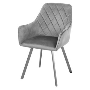 Мягкий стул-кресло Мадрид СРП-056 бриллиант Дрим серый в Норильске