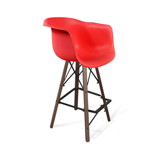 Барный стул SHT-ST31/S80 (красный/темный орех/черный) в Норильске