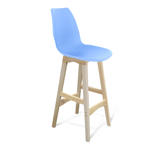 Барный стул SHT-ST29/S65 (голубой pan 278/прозрачный лак) в Норильске