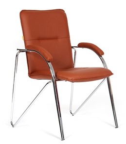 Офисное кресло CHAIRMAN 850 Экокожа Terra 111 коричневая в Норильске