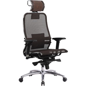 Кресло офисное Samurai S-3.04, темно-коричневый в Норильске
