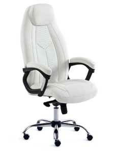Офисное кресло BOSS Lux, кож/зам, белый, арт.15307 в Норильске