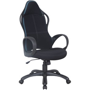Кресло офисное Brabix Premium Force EX-516 (ткань, черное/вставки синие) 531572 в Красноярске