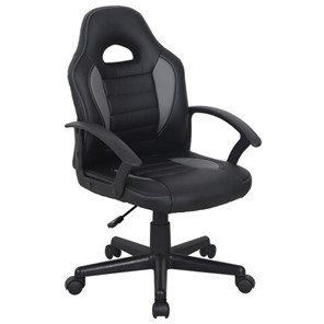 Офисное кресло BRABIX "Spark GM-201", экокожа, черное/серое, 532504 в Норильске