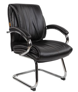 Кресло компьютерное CHAIRMAN 423V Экокожа черная в Норильске