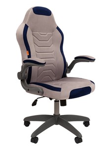 Офисное кресло CHAIRMAN Game 50 цвет TW серый/синий в Норильске