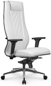 Кресло офисное МЕТТА L 1m 50M/2D Infinity Easy Clean мультиблок, нижняя часть 17839 белый в Норильске