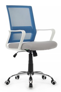 Кресло компьютерное Riva RCH 1029MW, серый/синий в Норильске
