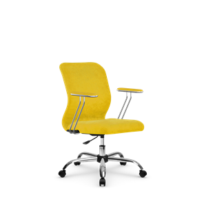 Офисное кресло SU-Mr-4/подл.078/осн.006 желтый в Норильске