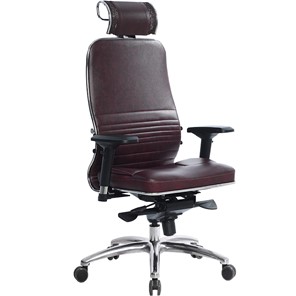 Кресло офисное Samurai KL-3.04, темно-бордовый в Норильске