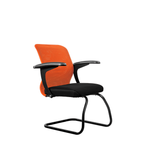 Офисный стул SU-M-4/подл.160/осн.008, Оранжевый/Черный в Норильске