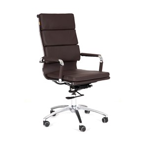 Офисное кресло CHAIRMAN 750 экокожа коричневая в Норильске