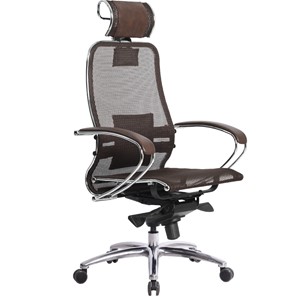 Кресло офисное Samurai S-2.04, темно-коричневый в Норильске