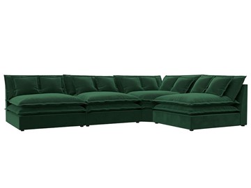 Угловой диван Лига-040, Зеленый (велюр) в Норильске