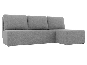 Угловой раскладной диван Поло, Серый (рогожка) в Норильске